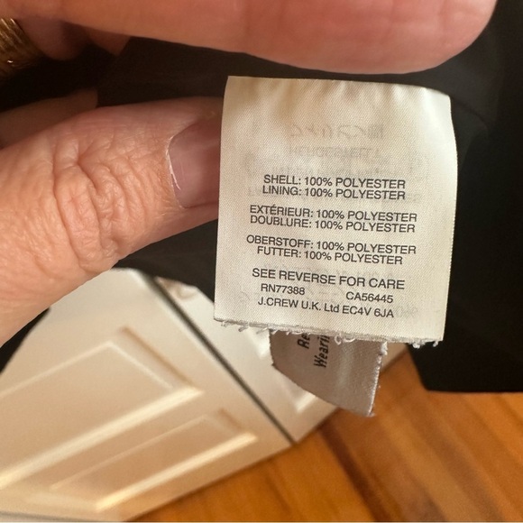 JCREW BLACK COLLARLESS‎ BLAZER DOUBLE BREASTED BUTTONS SIZE 10 - Picture 8 of 8